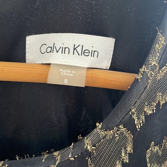 Calvin Klein Metallic Animal Print Dress - Picture 4 of 4